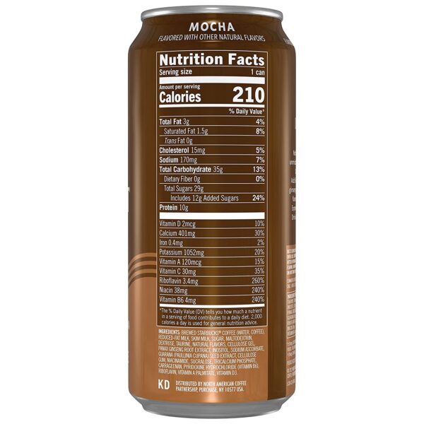 Starbucks Doubleshot Energy Espresso Coffee Mocha 15 oz Cans (12 Pack) - Image 5