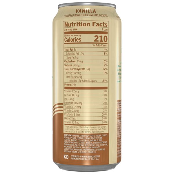 Starbucks Doubleshot Energy Espresso Coffee Vanilla 15 oz Cans (12 Pack) - Image 5