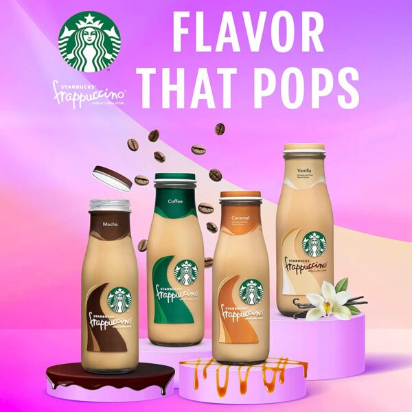 Starbucks Frappuccino Coffee Drink, Coffee, 13.7 fl oz Bottles (12 Pack) - Image 2
