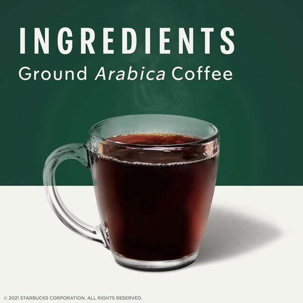 Starbucks K-Cup Coffee Pods, Dark Roast Coffee, Sumatra for Keurig Brewers 100% Arabica, 4 boxes (96 pods total) - Image 4