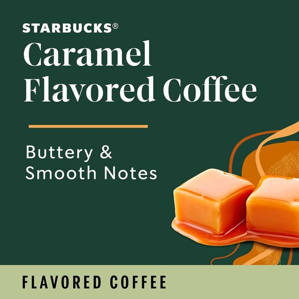 Starbucks Medium Roast K-Cup Coffee Pods, Caramel for Keurig Brewers, 6 boxes (60 pods total) - Image 3
