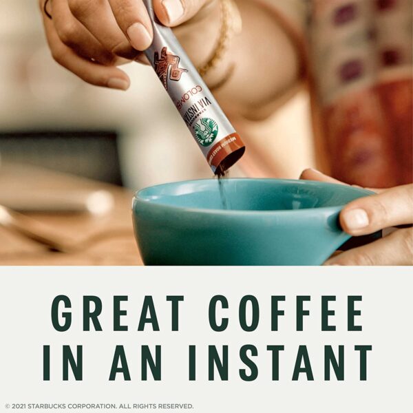 Starbucks VIA Instant Coffee Medium Roast Packets Pike Place Roast 100% Arabica   8 Count (Pack of 12) - Image 4