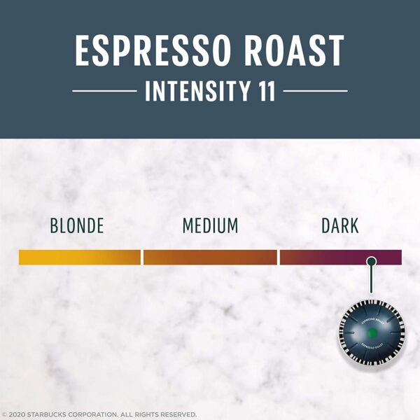 Starbucks by Nespresso Dark Roast Espresso (50-count single serve capsules, compatible with Nespresso Vertuo Line System) - Image 2