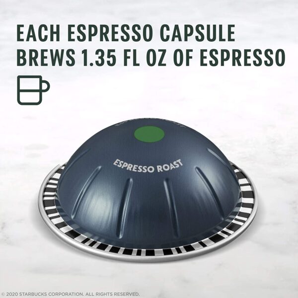 Starbucks by Nespresso Dark Roast Espresso (50-count single serve capsules, compatible with Nespresso Vertuo Line System) - Image 4
