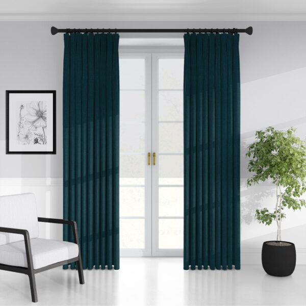 Sutton Peacock Drapery - Image 2