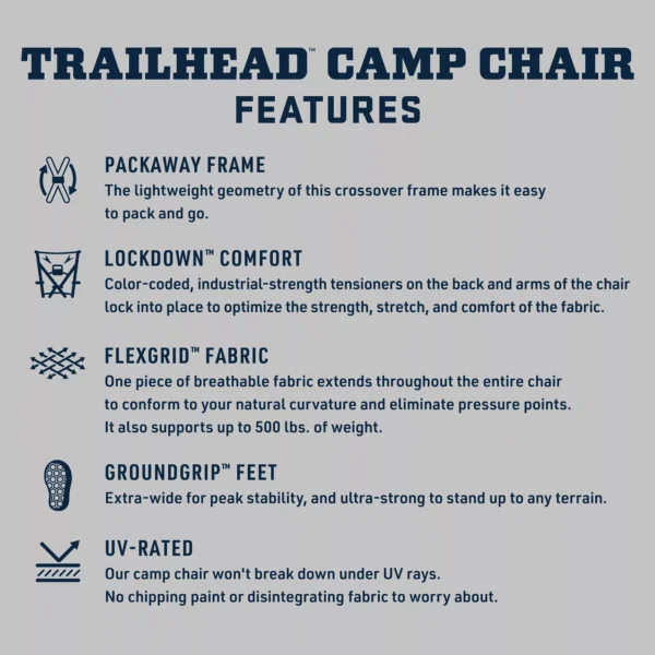 Trailhead Camp Chair   Navy - Image 7