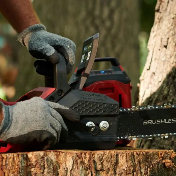 51850 Flex-Force 16 in. 60-Volt Max Lithium-Ion Battery Electric Cordless Chainsaw, 2.5 Ah Battery and Charger Included - Image 8