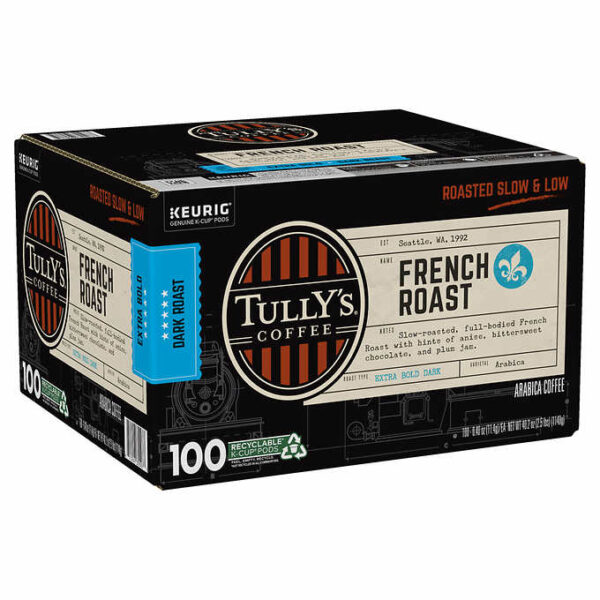Tully s Coffee French Roast K-Cups Pods 100-count - Image 3