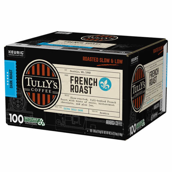 Tully s Coffee French Roast K-Cups Pods 100-count - Image 4