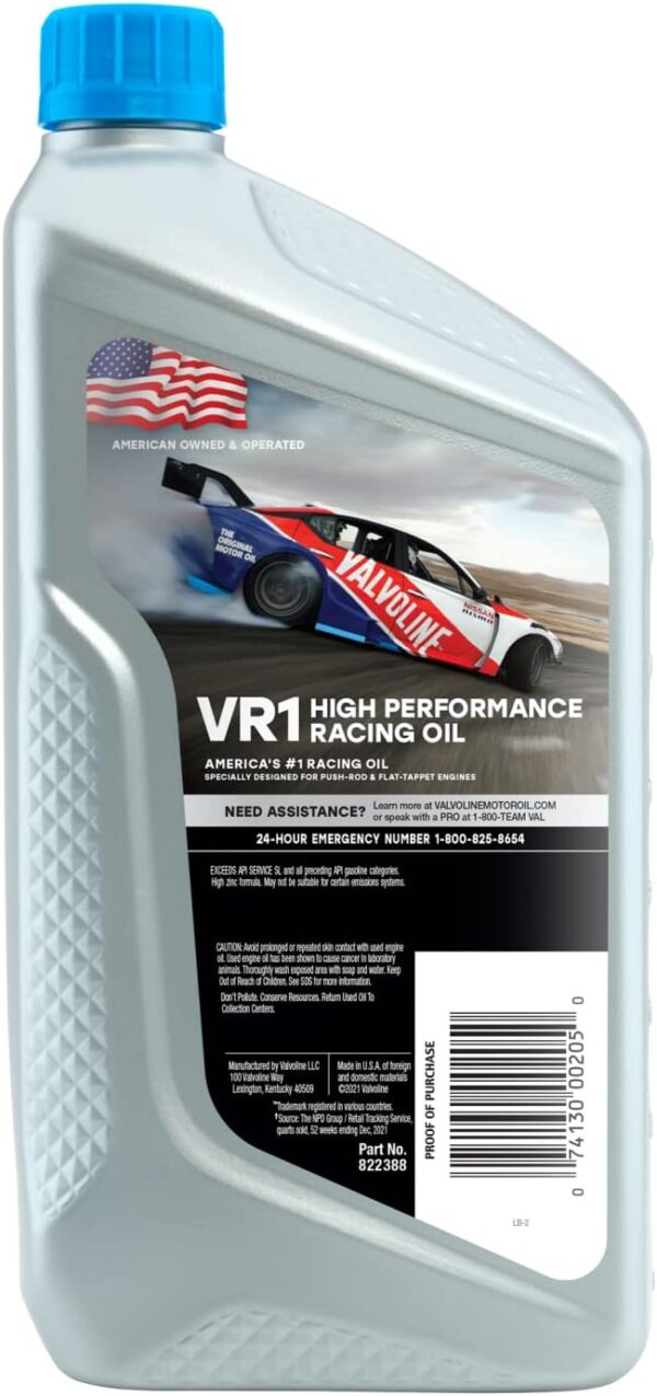 VR1 Racing SAE 10W-30 Motor Oil 1 QT, Case of 6 - Image 10