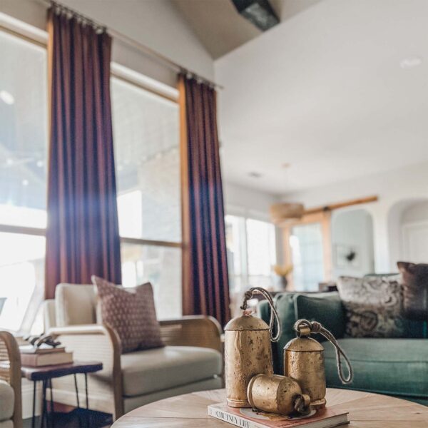 Vol Velvet Blackout Curtains Luxury Luster Custom Drapes Coffee Bean | Pleated - Image 5
