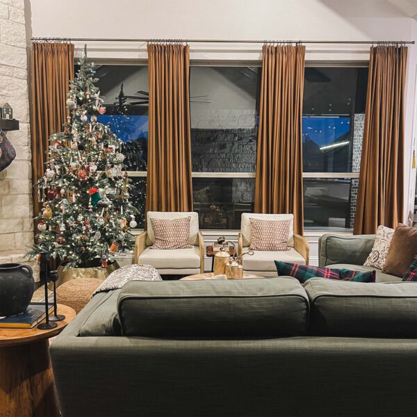 Vol Velvet Blackout Curtains Luxury Luster Custom Drapes Coffee Bean | Pleated - Image 3