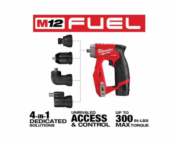 12 FUEL 12-Volt Lithium-Ion Brushless Cordless 4-in-1 Installation 3/8 in - Image 2