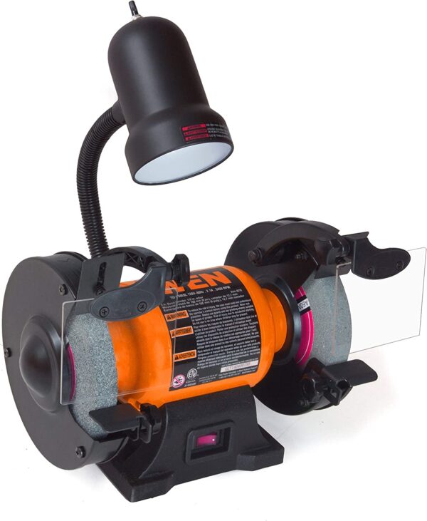 BG4276 2.1-Amp 6-Inch Single Speed Bench Grinder with Flexible Work Light