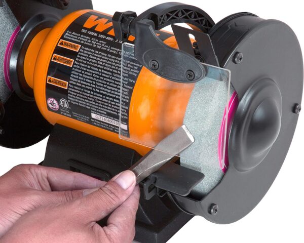 BG4276 2.1-Amp 6-Inch Single Speed Bench Grinder with Flexible Work Light - Image 3