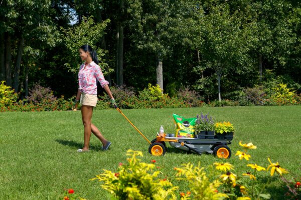 WORX WA0228 1-cu ft Steel Yard Cart - Image 2