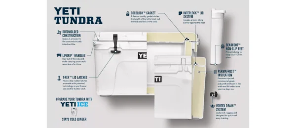 Tundra 65 Cooler   White - Image 4