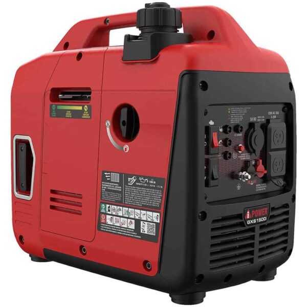 A-iPower GXS1500i 1500-Watt Recoil Start Gasoline Powered Ultra-Light Inverter Generator with 60cc OHV Engine and CO Sensor Shutdown - Image 2