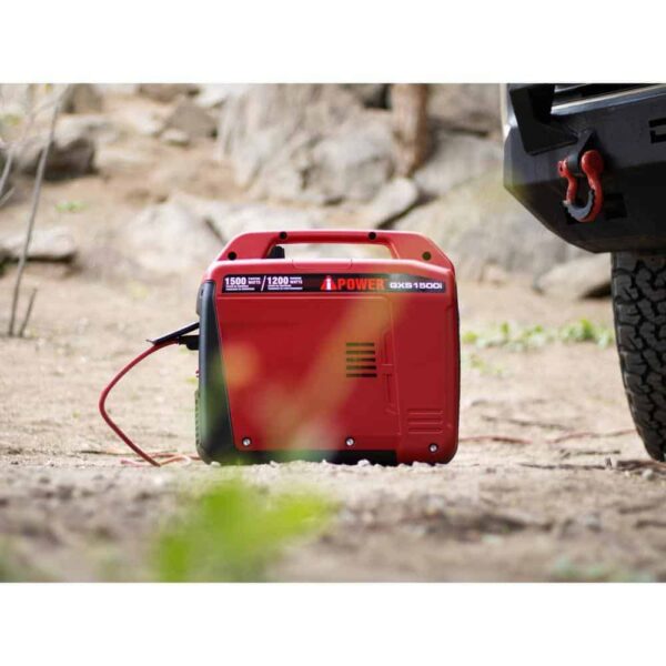 A-iPower GXS1500i 1500-Watt Recoil Start Gasoline Powered Ultra-Light Inverter Generator with 60cc OHV Engine and CO Sensor Shutdown - Image 9