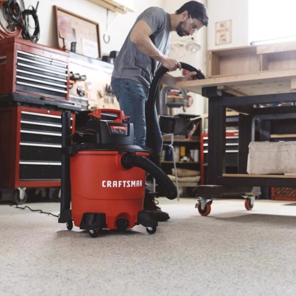 9 gal Corded Wet/Dry Vacuum 8.3 amps 120 V 4.25 HP - Image 4