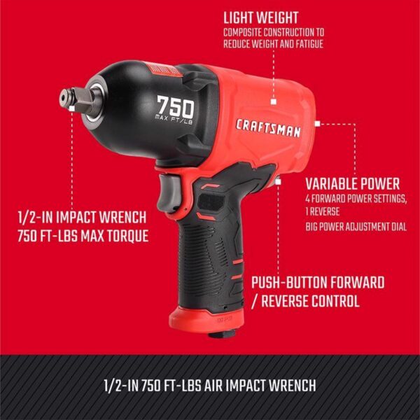 1/2 in. Air Impact Wrench 750 ft/lb - Image 10