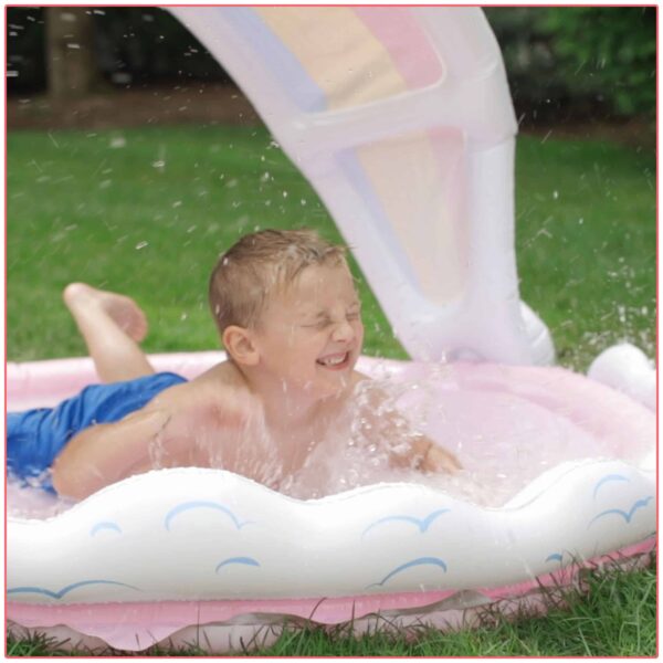 Sunsmart Rainbow Unicorn Shade N  Splash Sprinkler and Splash Pad 5.5 - Image 6