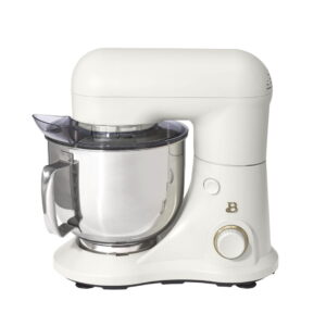 Beautiful 5.3QT Capacity Lightweight   Powerful Tilt-Head Stand Mixer, White Icing by Drew Barrymore