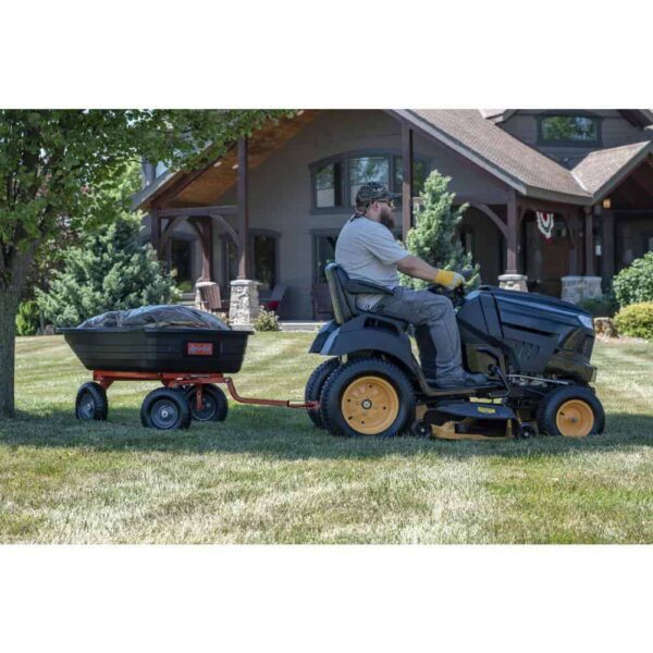 Agri-Fab 45-0594 4-Wheel Poly and Steel Convertible Pull/Tow Garden Dump Cart - Image 3