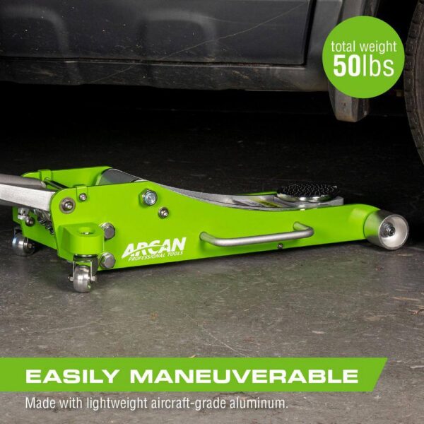 A20017 2-Ton Lightweight Aluminum Floor and Car Jack with Quick Rise - Image 5