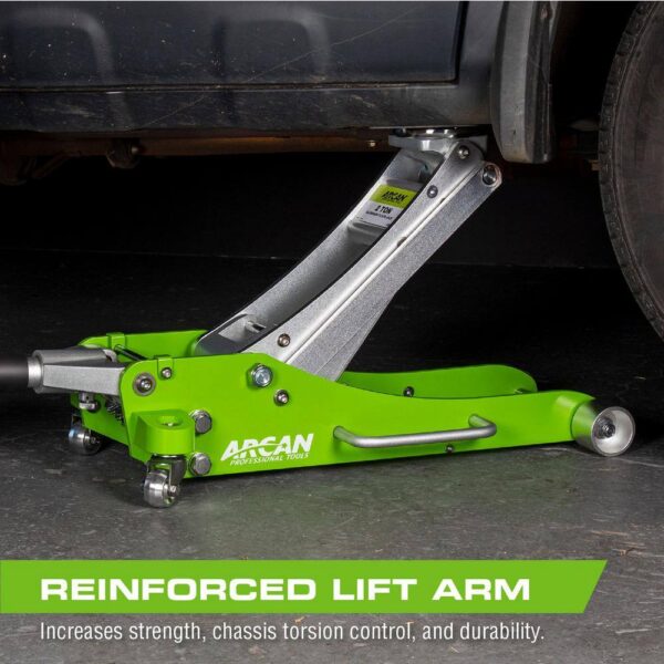 A20017 2-Ton Lightweight Aluminum Floor and Car Jack with Quick Rise - Image 6