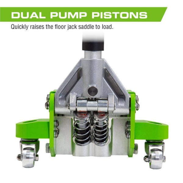 A20017 2-Ton Lightweight Aluminum Floor and Car Jack with Quick Rise - Image 4