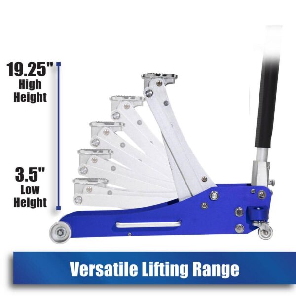 A20017 2-Ton Lightweight Aluminum Floor and Car Jack with Quick Rise - Image 2