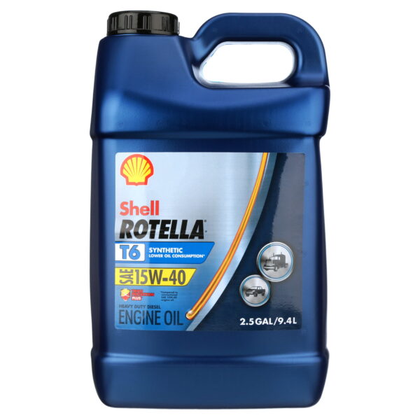 T6 Full Synthetic 15W-40 Diesel Engine Motor Oil, 2.5 Gallon - Image 2