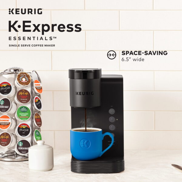 K-Express Essentials Single Serve K-Cup Pod Coffee Maker, Black - Image 11