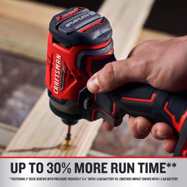 V20 1/4 in. Cordless Brushless Impact Driver Kit (Battery   Charger) - Image 6
