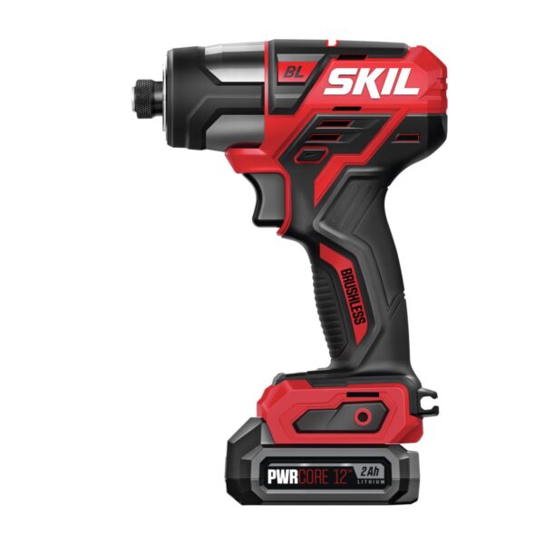 12V PWR CORE 1/4 in. Cordless Brushless Impact Driver Kit (Battery   Charger) - Image 2