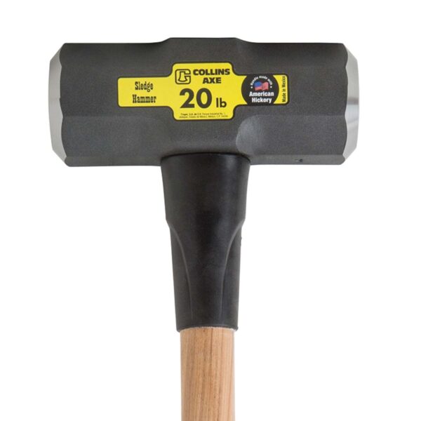 Collins 20 lb Steel Double Face Sledge Hammer 36 in. Hickory Handle - Image 2