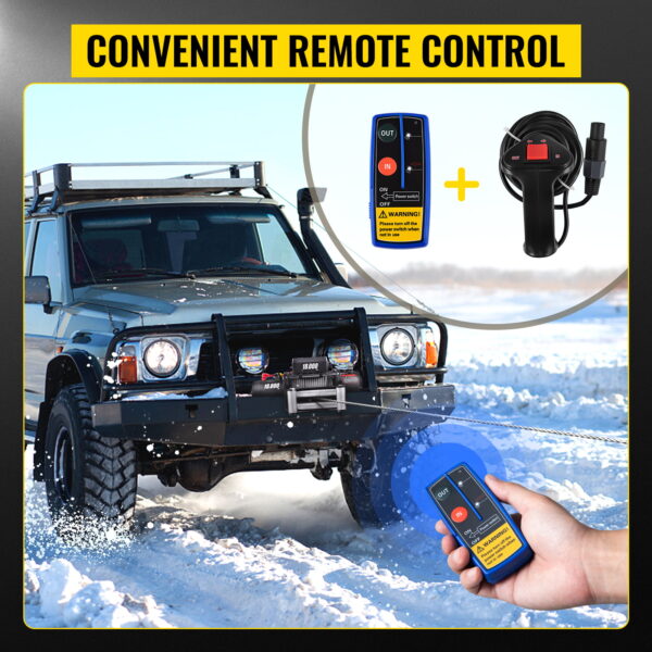 18000LBS Electric Winch 12V Steel Cable Off-road ATV UTV Truck Towing Trailer - Image 6