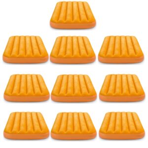 Bright & Fun-Colored Inflatable Air Bed w/ Carry Bag (10 Pack)