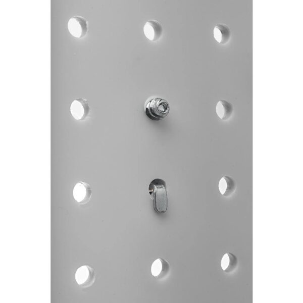 Products DB-36WH-Kit 9/32 in. White Polypropylene Pegboards with Locking Hook Assortment (36-Piece) - Image 2
