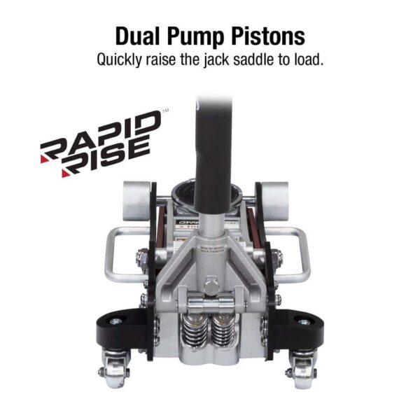 SUNEX TOOLS 6602ASJ 2-Ton Aluminum Service Jack with Quick Lifting System - Image 3
