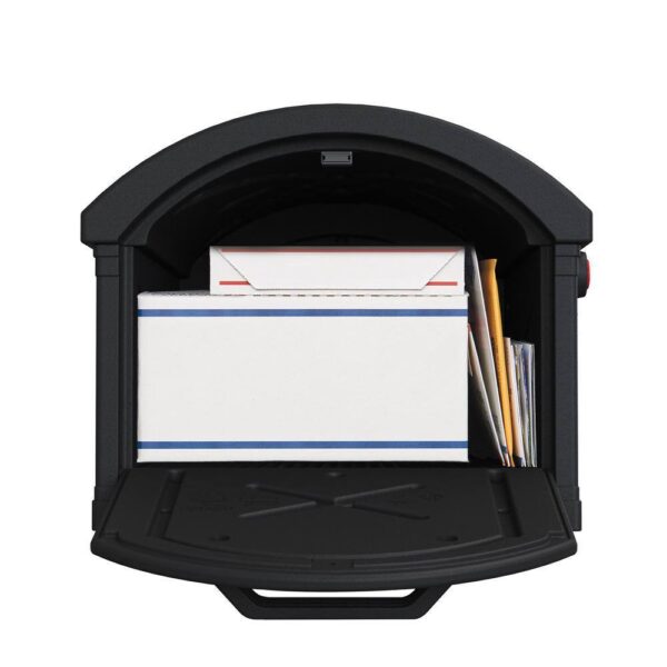 Mailboxes GHC40BAM Grand Haven Black, Extra Large, Plastic, Mailbox and Post Combo - Image 3