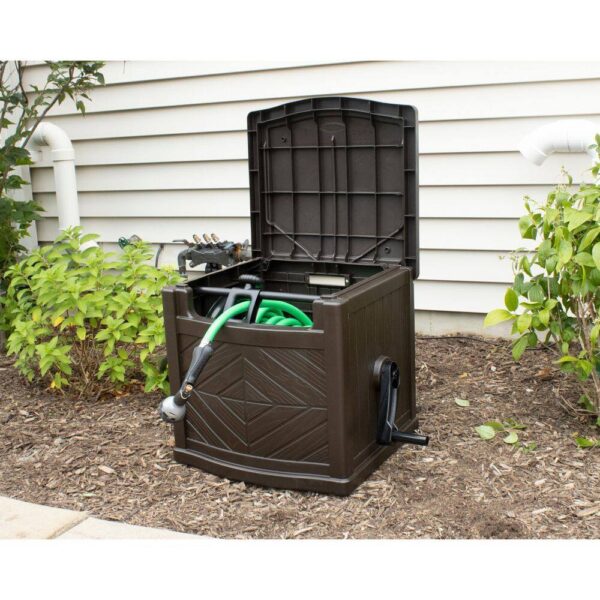 Suncast CPLPDH150 150 ft. Slide Trak Hose Hideaway   Java - Image 4