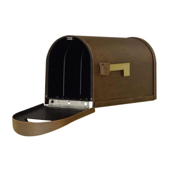 Special Lite Products SCC-1008-CP Classic Copper Post Mount Mailbox - Image 3