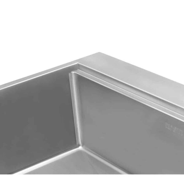 Ruvati RVH8003 Drop-In Stainless Steel 33 in. Workstation Ledge Topmount Kitchen Sink 16-Gauge Single Bowl - Image 4