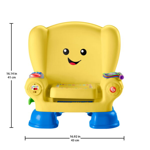 Fisher-Price Laugh   Learn Smart Stages Chair Musical Toddler Toy, Yellow - Image 6