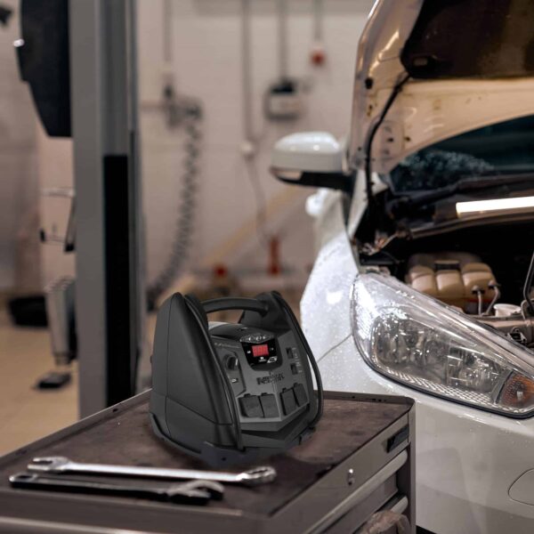 SJ1427 6-in-1 Portable Power Station and 1500 Peak Amp Jump Starter 150-Psi - Image 7