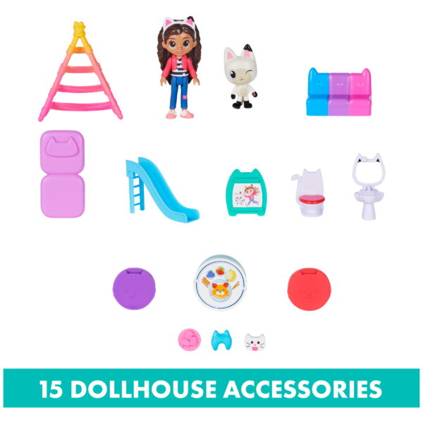 Gabby s Dollhouse, Purrfect Dollhouse 2-Foot Tall Playset with Sounds, 15 Pieces - Image 7