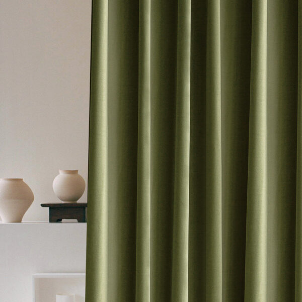 Turquoise | Vol Velvet Blackout Curtains Luxury Heavyweight Luster Custom Drapes | Soft Top Back Tab - Image 10