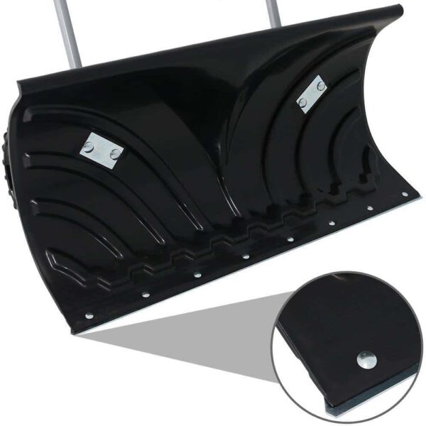 CASL Brands 26 in. Aluminum Handle Rolling Snow Pusher - Image 6